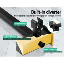Load image into Gallery viewer, Cefito WELS 8'' Rain Shower Head Taps Square Handheld High Pressure Wall Black