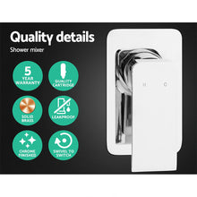 Load image into Gallery viewer, Cefito WELS 8'' Rain Shower Head Mixer Square Handheld High Pressure Wall Chrome