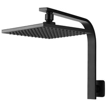 Load image into Gallery viewer, Cefito WElS 8'' Rain Shower Head Set Square High Pressure Wall Arm DIY Black