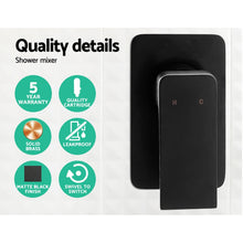 Load image into Gallery viewer, WElS 8'' Rain Shower Head Mixer Square High Pressure Wall Arm DIY Black