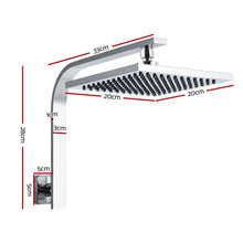 Load image into Gallery viewer, Cefito WElS 8'' Rain Shower Head Set Square High Pressure Wall Arm DIY Chrome
