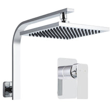 Load image into Gallery viewer, Cefito WElS 8'' Rain Shower Head Mixer Square High Pressure Wall Arm DIY Chrome