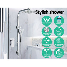 Load image into Gallery viewer, Cefito WELS 10'' Rain Shower Head Mixer Square Handheld High Pressure Wall Chrome