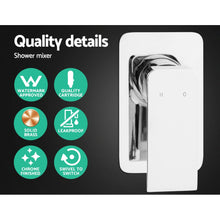 Load image into Gallery viewer, Cefito WELS 10'' Rain Shower Head Mixer Square Handheld High Pressure Wall Chrome