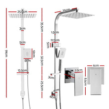 Load image into Gallery viewer, Cefito WELS 10'' Rain Shower Head Taps Round Handheld High Pressure Wall Chrome