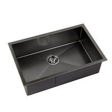 Load image into Gallery viewer, Cefito 70cm x 45cm Stainless Steel Kitchen Sink Under/Top/Flush Mount Black