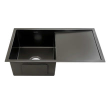 Load image into Gallery viewer, Cefito 75cm x 45cm Stainless Steel Kitchen Sink Under/Top/Flush Mount Black