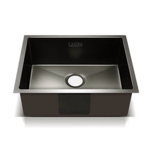 Load image into Gallery viewer, Cefito 60cm x 45cm Stainless Steel Kitchen Sink Under/Top/Flush Mount Black