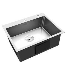 Load image into Gallery viewer, Cefito 60cm x 45cm Stainless Steel Kitchen Sink Flush/Drop-in Mount Silver