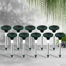 Load image into Gallery viewer, 10X Solar LED Snake Repeller Multi Pulse Plus Ultrasonic Pest Rodent Repellent