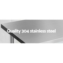 Load image into Gallery viewer, 1524 x 610mm Commercial Stainless Steel Kitchen Bench