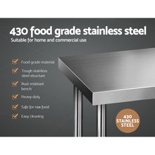 Load image into Gallery viewer, 610 x 610m Commercial Stainless Steel Kitchen Bench