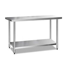 Load image into Gallery viewer, 610 x 1524mm Commercial Stainless Steel Kitchen Bench