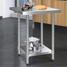Load image into Gallery viewer, 762 x 762mm Commercial Stainless Steel Kitchen Bench