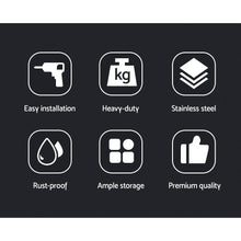 Load image into Gallery viewer, Cefito 900mm Stainless Steel Wall Shelf Kitchen Shelves Rack Mounted Display Shelving