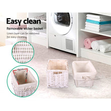 Load image into Gallery viewer, Rustic and Cottage Feel 2 PCS Bedside Table - White Wooden