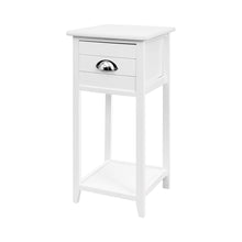 Load image into Gallery viewer, Artiss Bedside Table Nightstand Drawer Storage Cabinet Lamp Side Shelf White