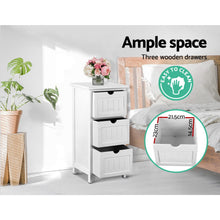 Load image into Gallery viewer, Artiss Bedside Table - White