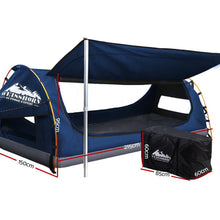 Load image into Gallery viewer, Weisshorn Double Swag Canvas Free Camping Swags - Dark Blue