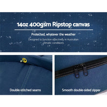 Load image into Gallery viewer, Weisshorn Double Swag Canvas Free Camping Swags - Dark Blue