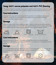 Load image into Gallery viewer, Weisshorn Double Swag Canvas Free Camping Swags - Dark Blue