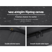 Load image into Gallery viewer, Weisshorn Double Swag Camping Swags Canvas Free Standing Dome Tent Dark Grey