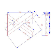 Load image into Gallery viewer, Artiss Metal Table Legs DIY X-shaped 71X60CM Set of 2