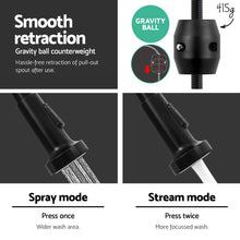 Load image into Gallery viewer, Pull Out Kitchen Tap Mixer Basin Taps Faucet Vanity Sink Swivel Brass WEL In Black