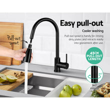 Load image into Gallery viewer, Cefito Pull-out Mixer Faucet Tap - Black