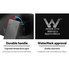 Load image into Gallery viewer, Bathroom Wall Mount Sink Brass Black Hot Cold Mixer Tap