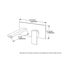 Load image into Gallery viewer, Bathroom Wall Mount Sink Brass Silver Hot Cold Mixer Tap