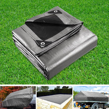 Load image into Gallery viewer, Instahut Tarp Tarpaulin 7.3x9m Canvas Camping Heavy Duty Sun Cover