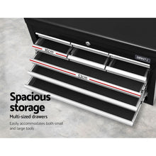 Load image into Gallery viewer, Giantz 10-Drawer Tool Box Chest Cabinet Garage Storage Toolbox Black Silver