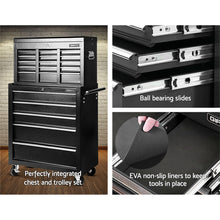 Load image into Gallery viewer, Giantz 14 Drawers Toolbox Chest Cabinet Mechanic Trolley Garage Tool Storage Box