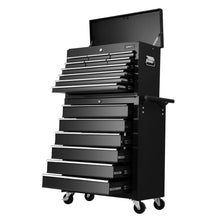 Load image into Gallery viewer, Giantz Tool Box Chest Trolley 16 Drawers Cabinet Cart Garage Toolbox Black