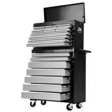 Load image into Gallery viewer, Giantz 17 Drawers Tool Box Trolley Chest Cabinet Cart Garage Mechanic Toolbox Black and Grey