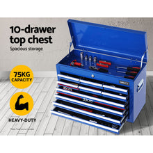 Load image into Gallery viewer, Giantz 17 Drawers Tool Box Trolley Chest Cabinet Cart Garage Mechanic Toolbox Blue