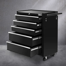 Load image into Gallery viewer, Giantz 5 Drawer Mechanic Tool Box Cabinet Storage Trolley - Black