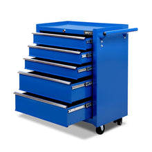 Load image into Gallery viewer, Giantz 5 Drawer Mechanic Tool Box Cabinet Storage Trolley - Blue