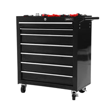 Load image into Gallery viewer, Giantz Tool Chest and Trolley Box Cabinet 7 Drawers Cart Garage Storage Black
