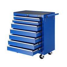 Load image into Gallery viewer, Giantz Tool Chest and Trolley Box Cabinet 7 Drawers Cart Garage Storage Blue
