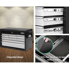Load image into Gallery viewer, Giantz 9 Drawer Mechanic Tool Box Cabinet Storage - Black & Grey