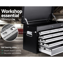 Load image into Gallery viewer, Giantz 9 Drawer Mechanic Tool Box Cabinet Storage - Black & Grey