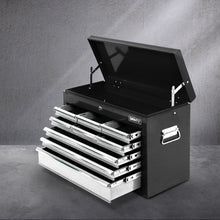Load image into Gallery viewer, Giantz 9 Drawer Mechanic Tool Box Cabinet Storage - Black & Grey