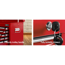 Load image into Gallery viewer, Giantz 9 Drawer Mechanic Tool Box Cabinet Storage - Red