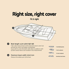 Load image into Gallery viewer, 14 - 16 foot Waterproof Boat Cover - Grey