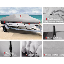 Load image into Gallery viewer, 16 - 18.5 foot Waterproof Boat Cover - Grey