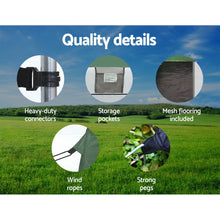Load image into Gallery viewer, Weisshorn Double Camping Shower Toilet Tent Outdoor Portable Change Room Green