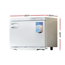 Load image into Gallery viewer, Devanti 23L Towel Warmer UV Sterilizer Heater Cabinet Beauty SPA Salon White