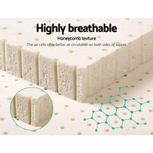 Load image into Gallery viewer, Giselle Bedding Pure Natural Latex Mattress Topper 7 Zone 5cm Double